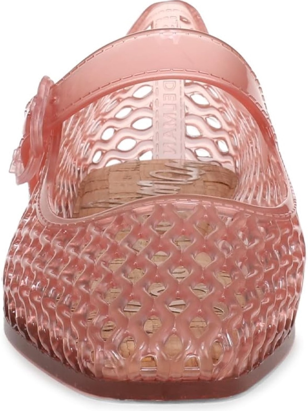 Sam Edelman Pink Jelly Mary Jane Flat with Lattice Cutouts - Picture 2 of 7